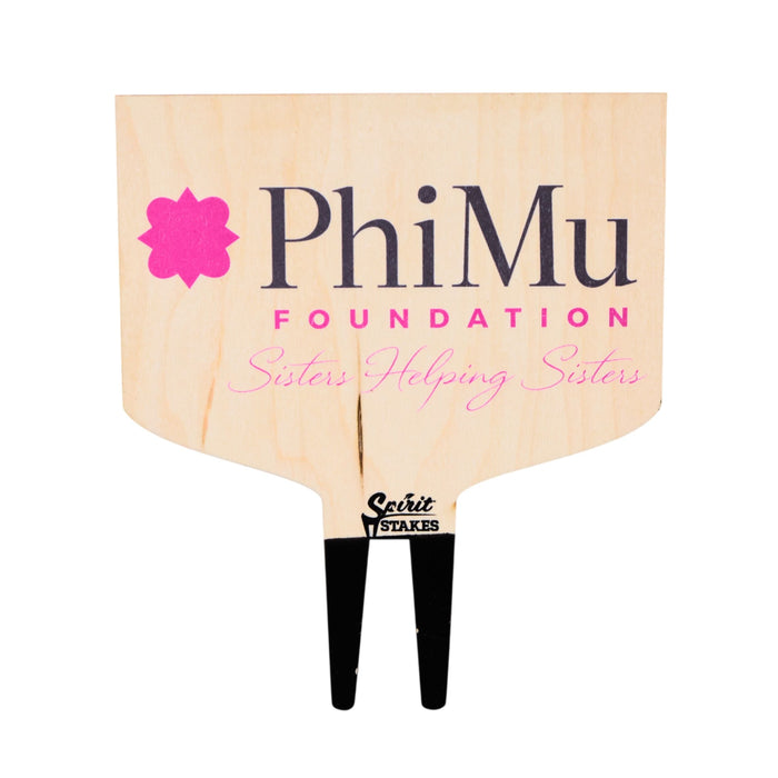 Phi Mu Motto Color Plant Stake