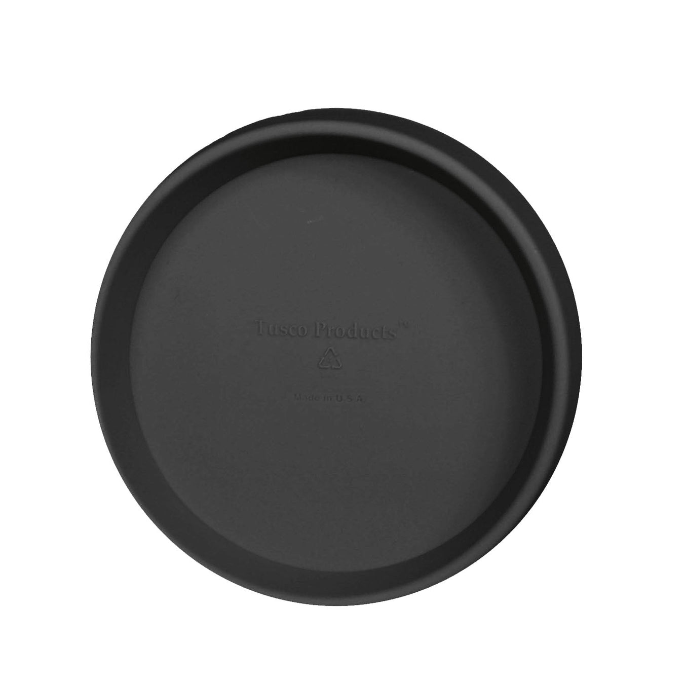 Black Round Planter Tray