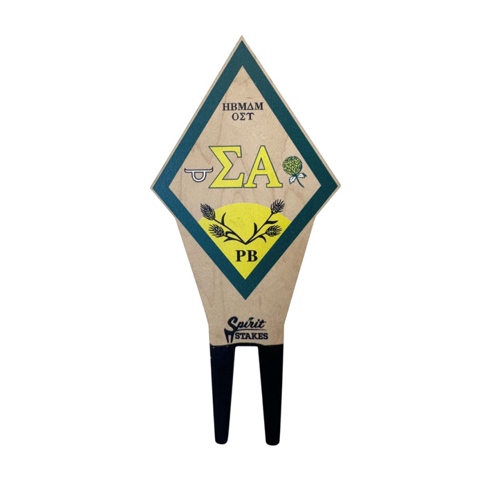 Sigma Alpha Crest Color Plant Stake