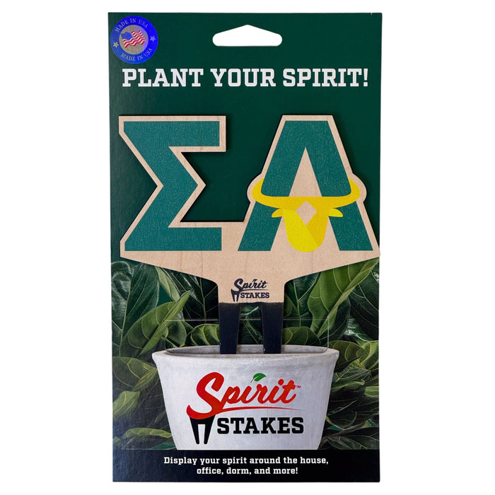 Sigma Alpha Logo Color Plant Stake