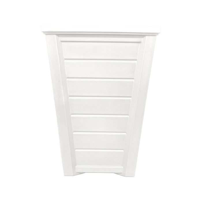 White 24" Shiplap Planter