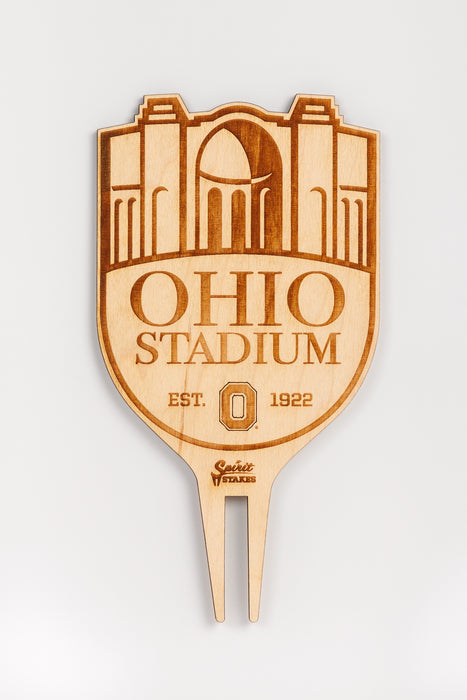 The Ohio State University Stadium Natural Wood Plant Stake