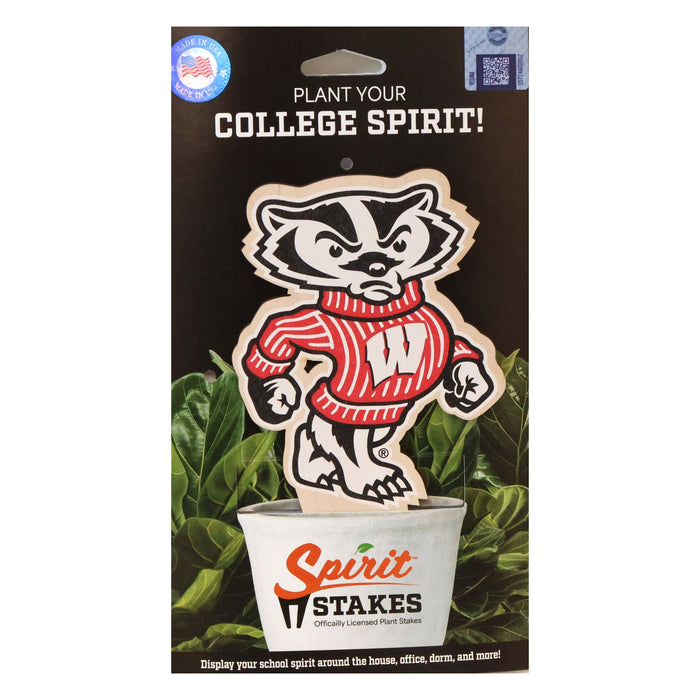 University of Wisconsin Badger Color Plant Stake