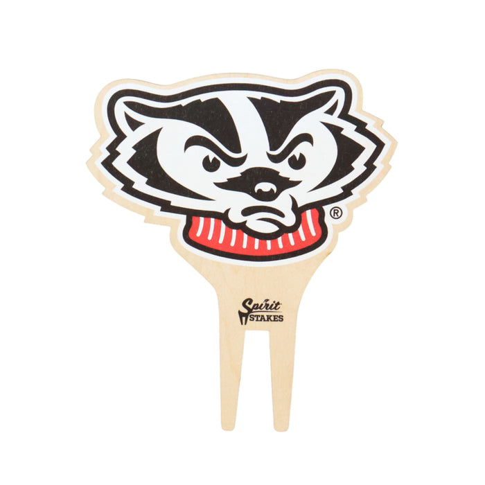 University of Wisconsin Badger Head Color Plant Stake