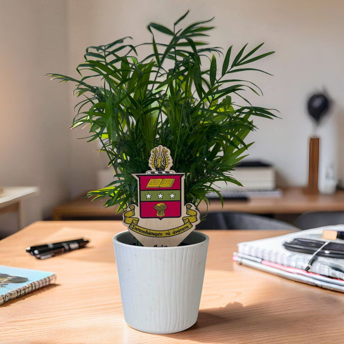 Chi Omega Crest Color Plant Stake