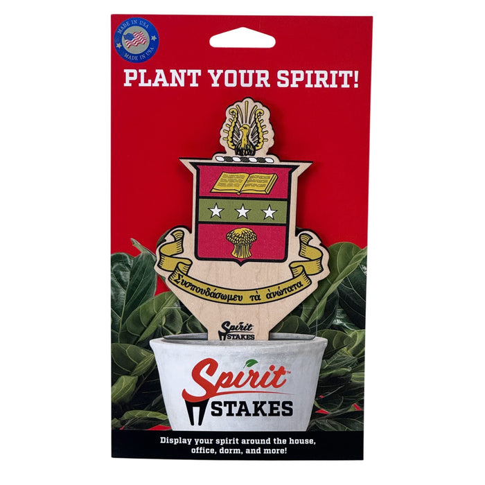 Chi Omega Crest Color Plant Stake