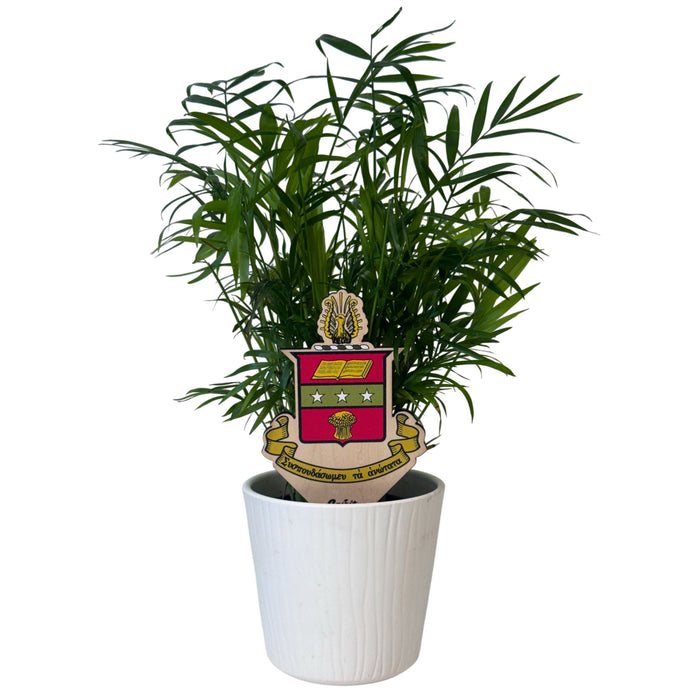 Chi Omega Crest Color Plant Stake