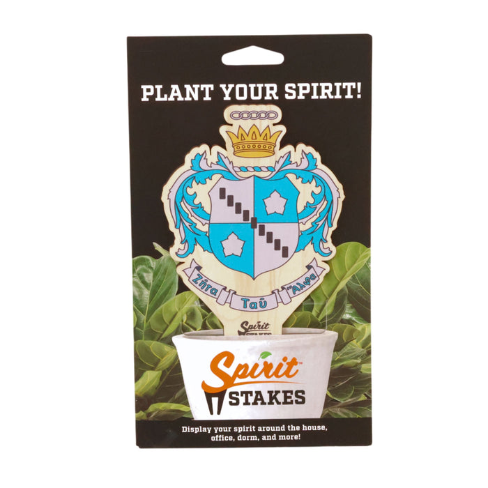 Zeta Tau Alpha Crest Color Plant Stake