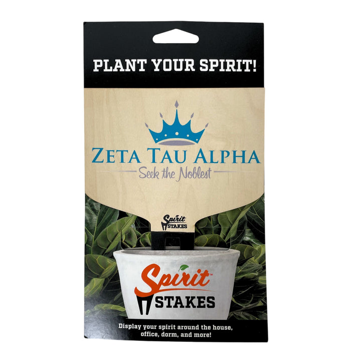 Zeta Tau Alpha Motto Color Plant Stake